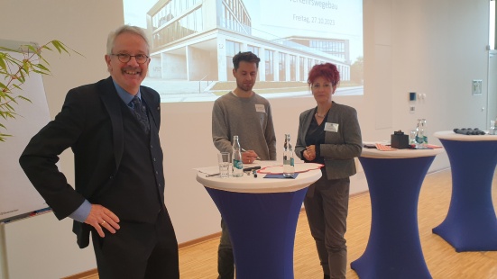 Forum III: Dipl.-Ing. Matthias Niet, Petra Höftmann (Bauverband) und  Dr. Andreas Apitz (Brückenköpfe)