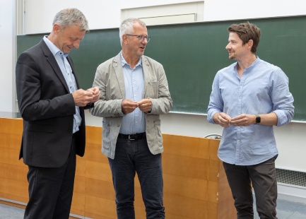 BLU-Profs: Prof. Fröhlich aus Nbg, Prof. Glaner aus Wismar und Prof. Arns aus Rostock